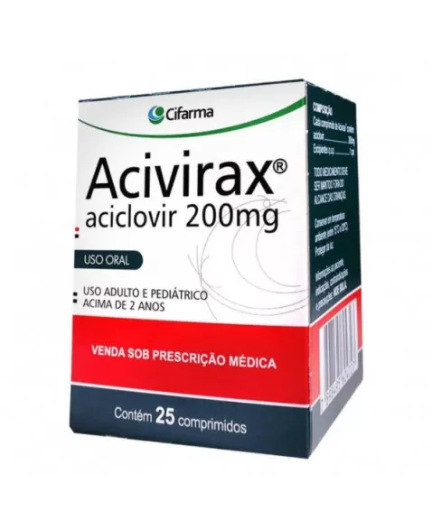 ACIVIRAX 200 MG C/ 25 CPR (ACICLOVIR)