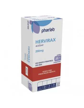 HERVIRAX 200MG CX C/25 COMPR(ACICLOVIR)