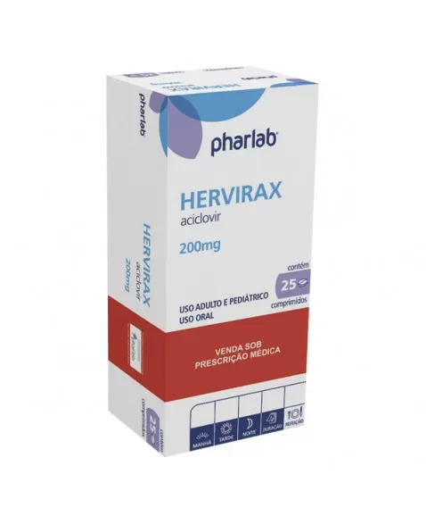 HERVIRAX 200MG CX C/25 COMPR(ACICLOVIR)