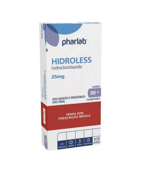 HIDROLESS 25MG C/30(HIDROCLOROTIAZIDA)90