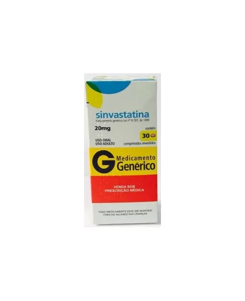 SINVASTATINA 20MG C/30 COMPRIMIDOS(200)