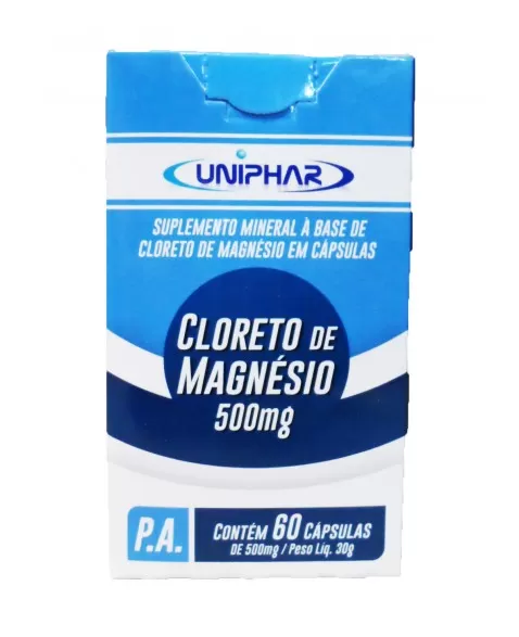 CLORETO DE MAGNESIO 60 CAPS 500MG 30G