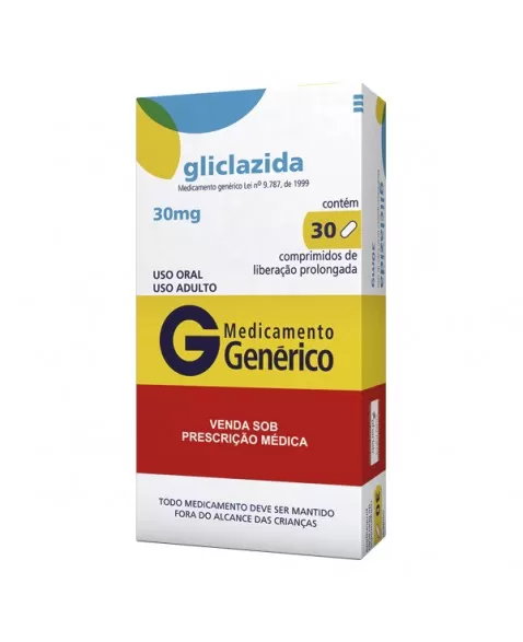 GLICLAZIDA 30MG - CX. C/30 COMP