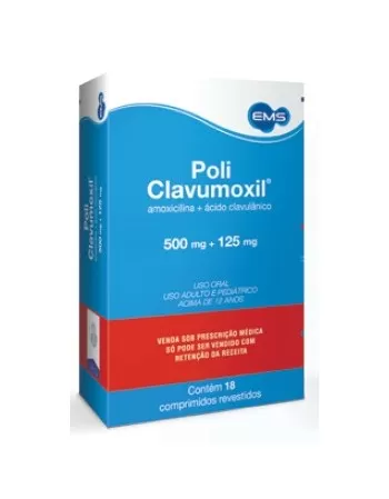 POLICLAVUMOXIL 500MG C/18(AMOX+CLAVU)50*