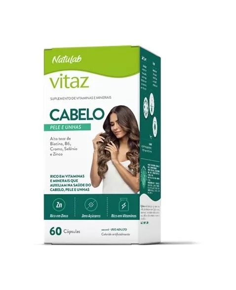 VITAZ CABELO PELE E UNHAS 500MG 60CAPX5