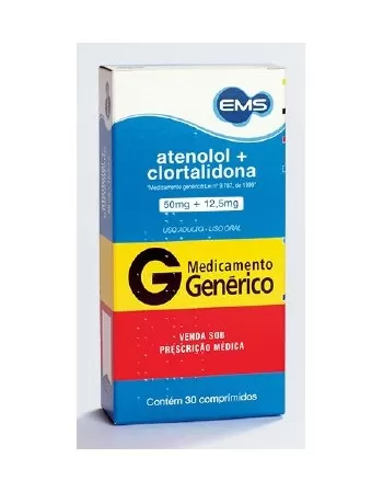 ATENOLOL+CLORTALID.50/12,5MGC/30 COMP(48