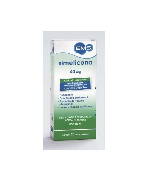 SIMETICONA 40MG C/20 COMP (60)