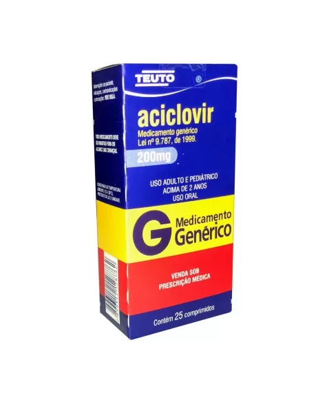 ACICLOVIR 200MG C/25 COMP GEN