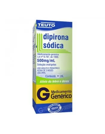 DIPIRONA 500MG/ML GTS 20ML VD GEN