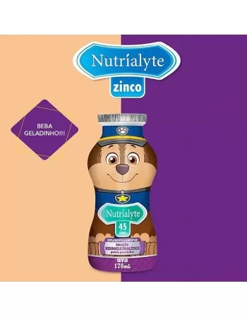 NUTRIALYTE 45 ZINCO PATRULHA CANINA UVA