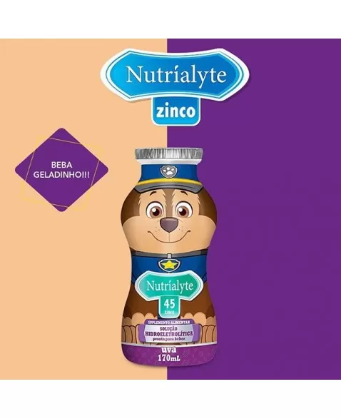 NUTRIALYTE 45 ZINCO PATRULHA CANINA UVA