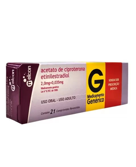 CIPROTERONA 2,0MG+ETINIL 0,035MG C/21CPR