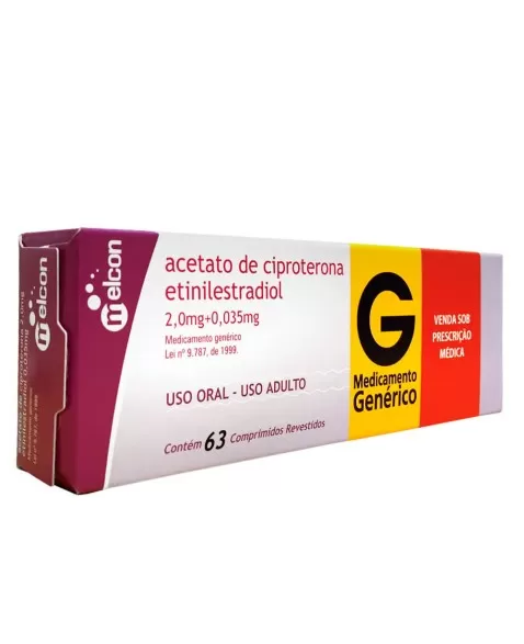 CIPROTERONA 2,0MG+ETINIL 0,035MG C/63CPR